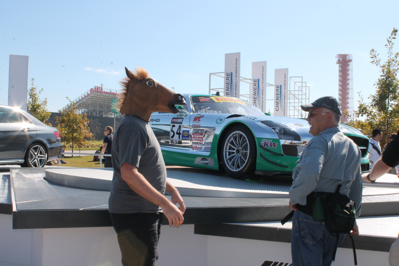 Illustration for article titled Formula 1 Is More Fun In A Horse Mask